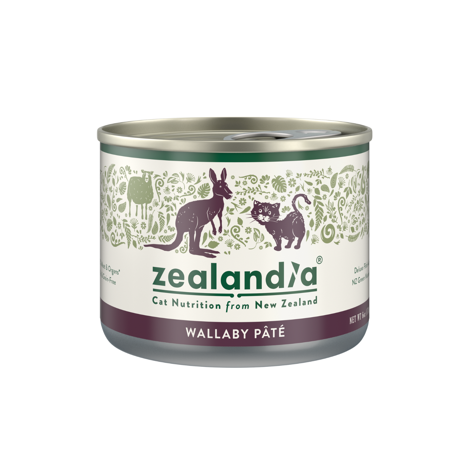 Zealandia Grain Free Wallaby Pate Adult Cat Wet Food 170g - {{product.type}} - PawPawUp