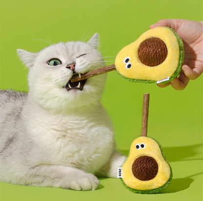 Zeze Avocado Cat Toy – Silvervine Stick & Sisal Ball Combo - {{product.type}} - PawPawUp