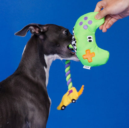 ZeZe Game Controller Rope Dog Toy – Tug, Chew & Squeak! - {{product.type}} - PawPawUp
