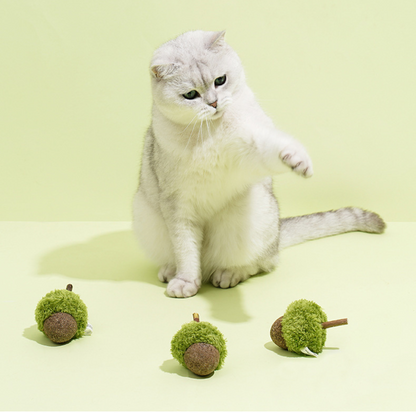 ZeZe Mint-Flavored Acorn Cat Toy - {{product.type}} - PawPawUp