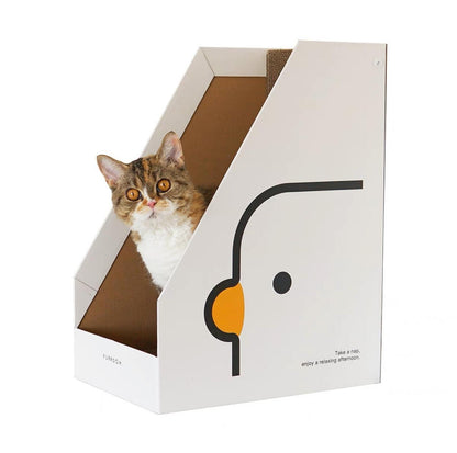 PURROOM Little Chick Series Vertical Cat Scratcher Box Cat Toy (Adjustable in height) - {{product.type}} - PawPawUp