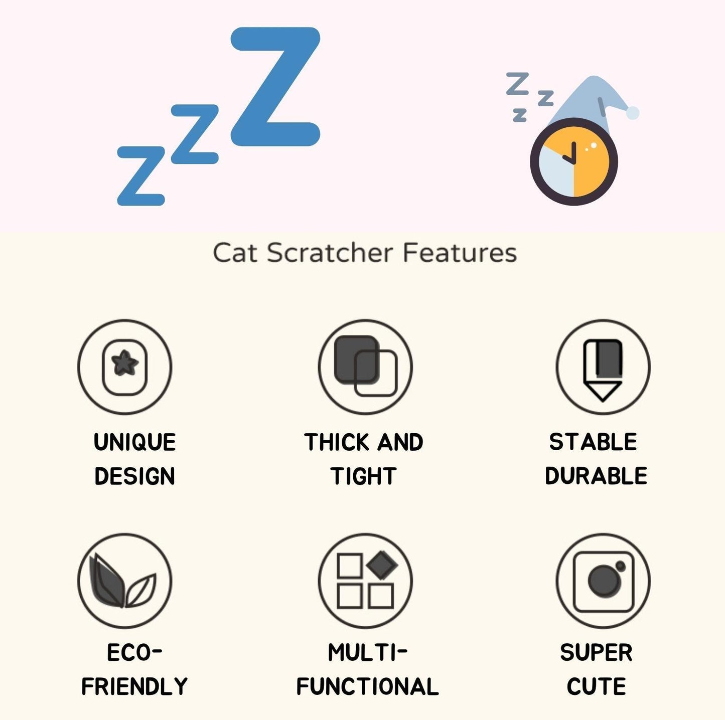 Single Bed-Style Cat Scratcher and Bed with Cute Patterns - {{product.type}} - PawPawUp