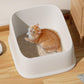 Open Cheese Toast Cat Litter Box with Large Capacity - {{product.type}} - PawPawUp