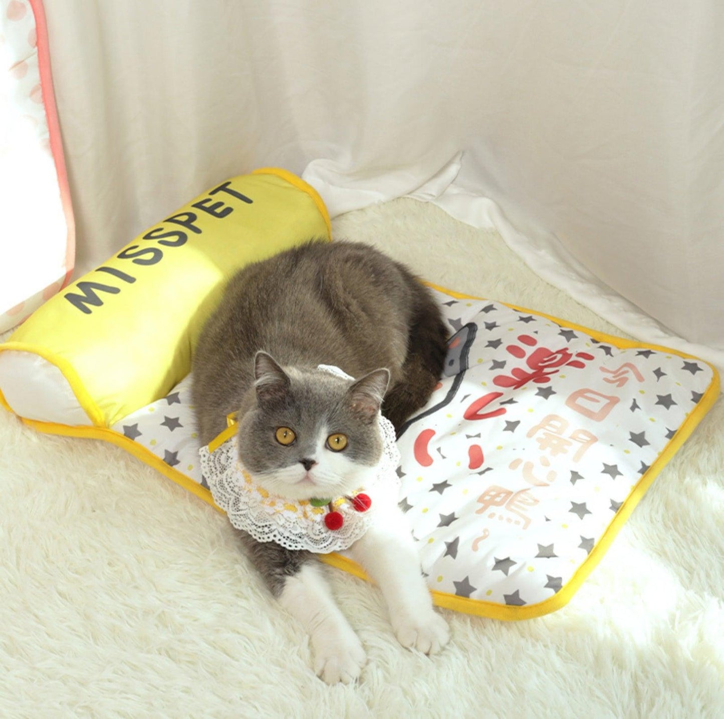 MissPet "My Cool Couch" Cat Bed Dog Bed Made with Cool Feeling Silk - {{product.type}} - PawPawUp