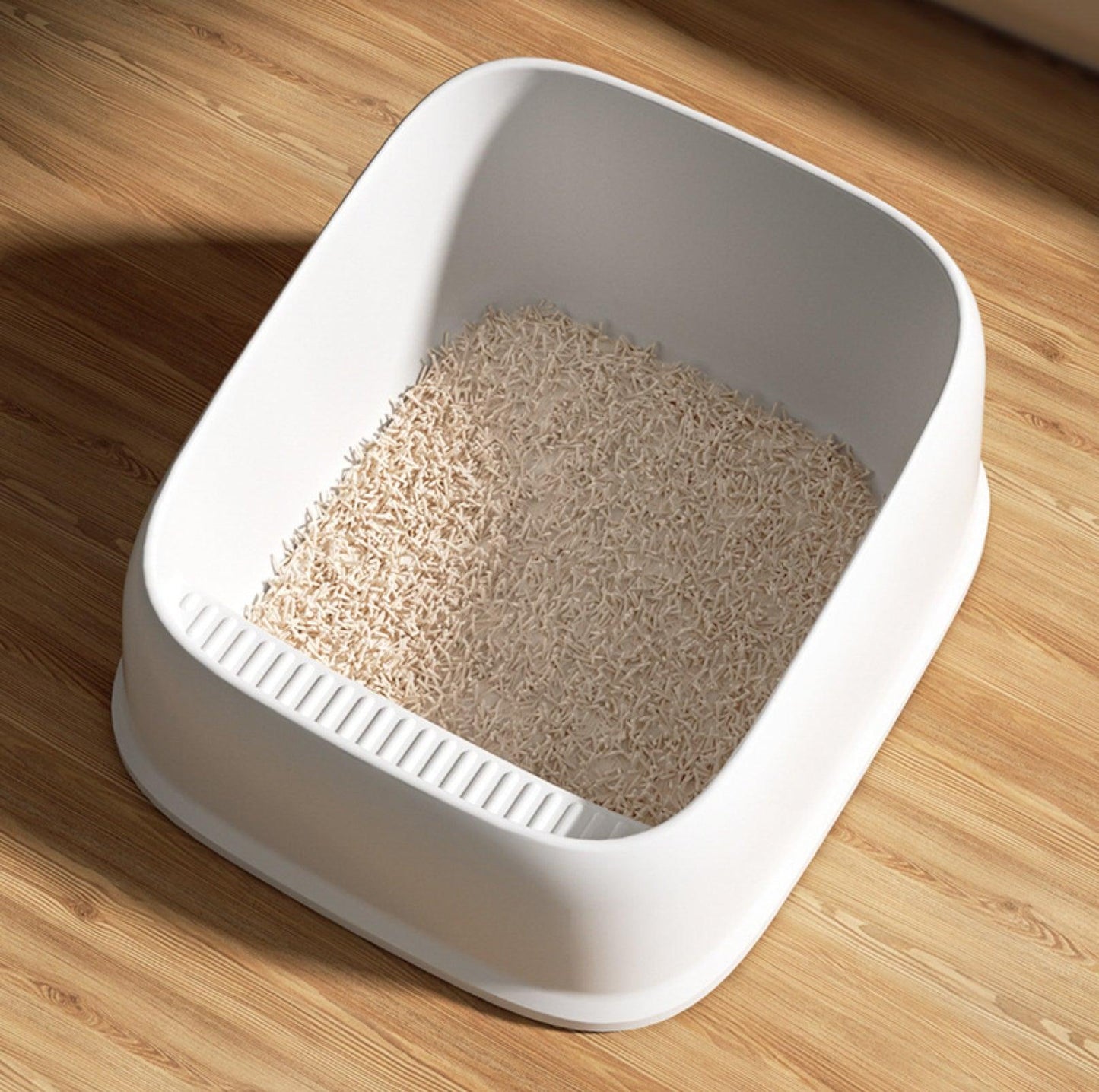 Open Cheese Toast Cat Litter Box with Large Capacity - {{product.type}} - PawPawUp