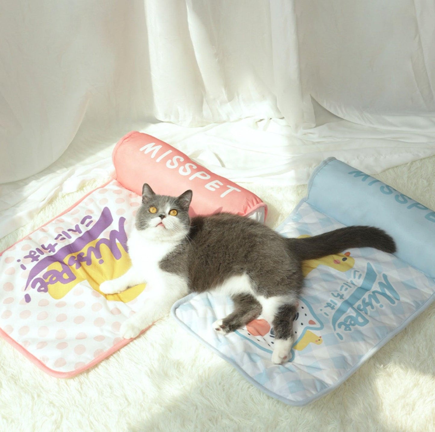 MissPet "My Cool Couch" Cat Bed Dog Bed Made with Cool Feeling Silk - {{product.type}} - PawPawUp