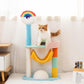 Rainbow Style Multifunctional Small Cat Tree and Scratching Post - {{product.type}} - PawPawUp