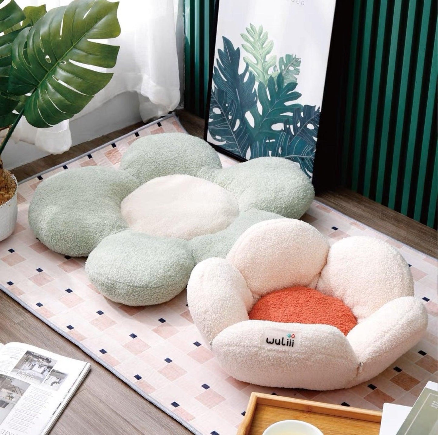 Wuliii Flower Style Cozy Pet Bed - {{product.type}} - PawPawUp