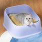Open Cheese Toast Cat Litter Box with Large Capacity - {{product.type}} - PawPawUp