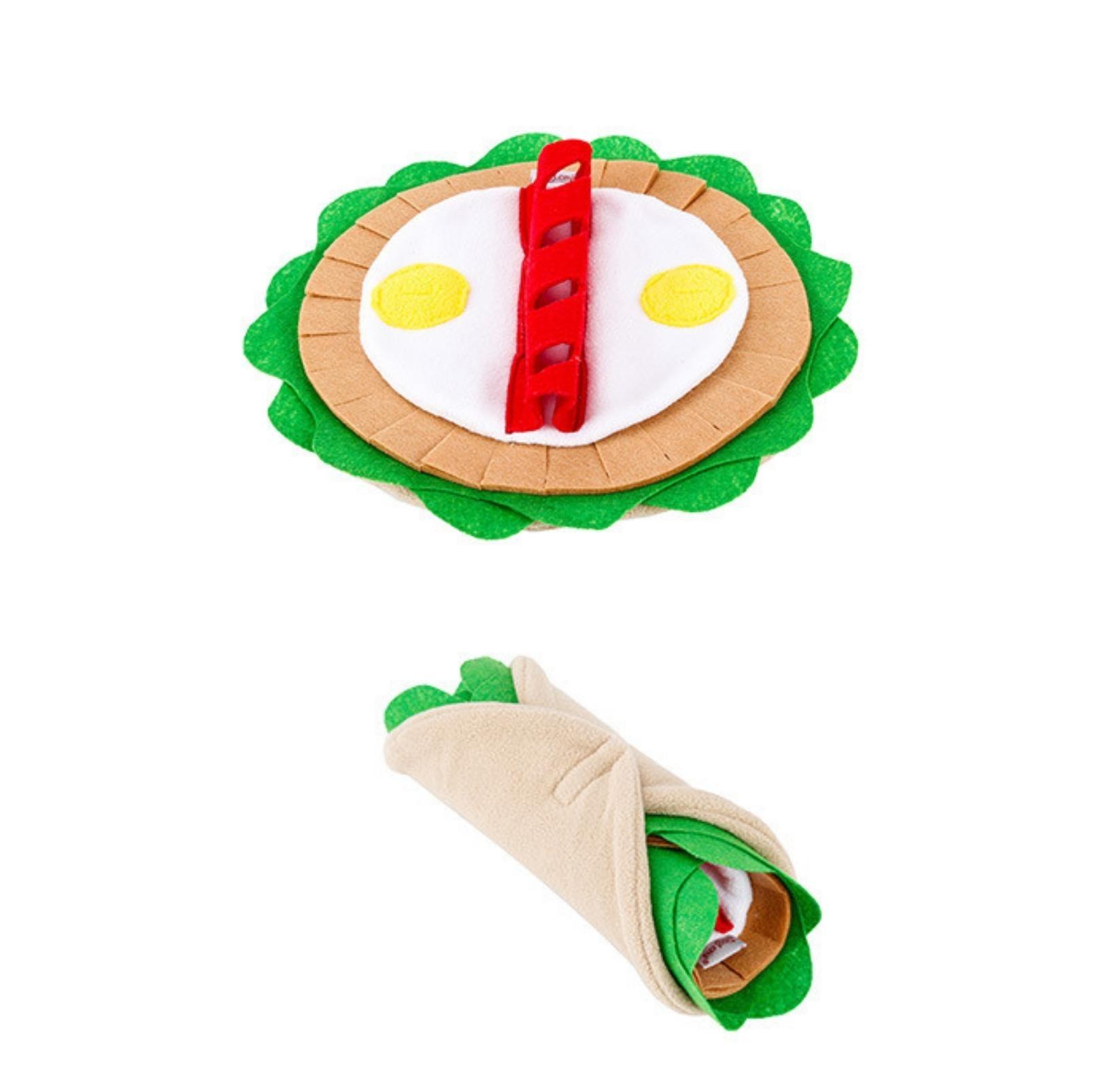 Burrito Style Pet Snuffle Mat Dog Puzzle Training Toy - {{product.type}} - PawPawUp