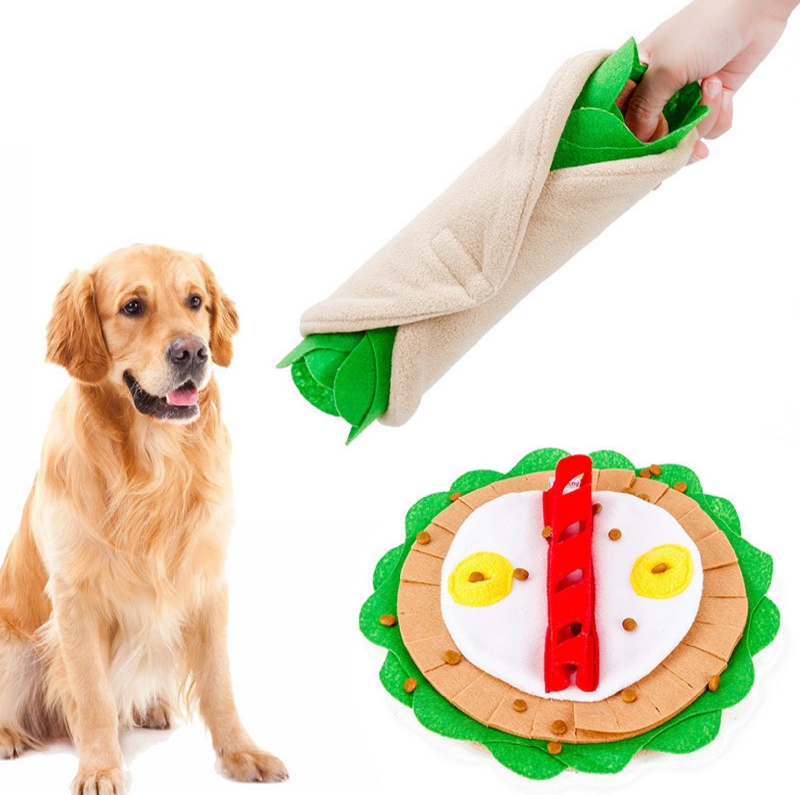Burrito Style Pet Snuffle Mat Dog Puzzle Training Toy - {{product.type}} - PawPawUp