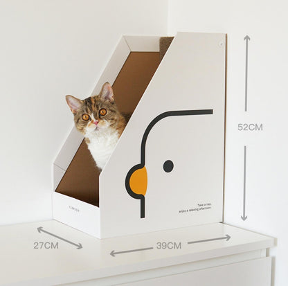 PURROOM Little Chick Series Vertical Cat Scratcher Box Cat Toy (Adjustable in height) - {{product.type}} - PawPawUp