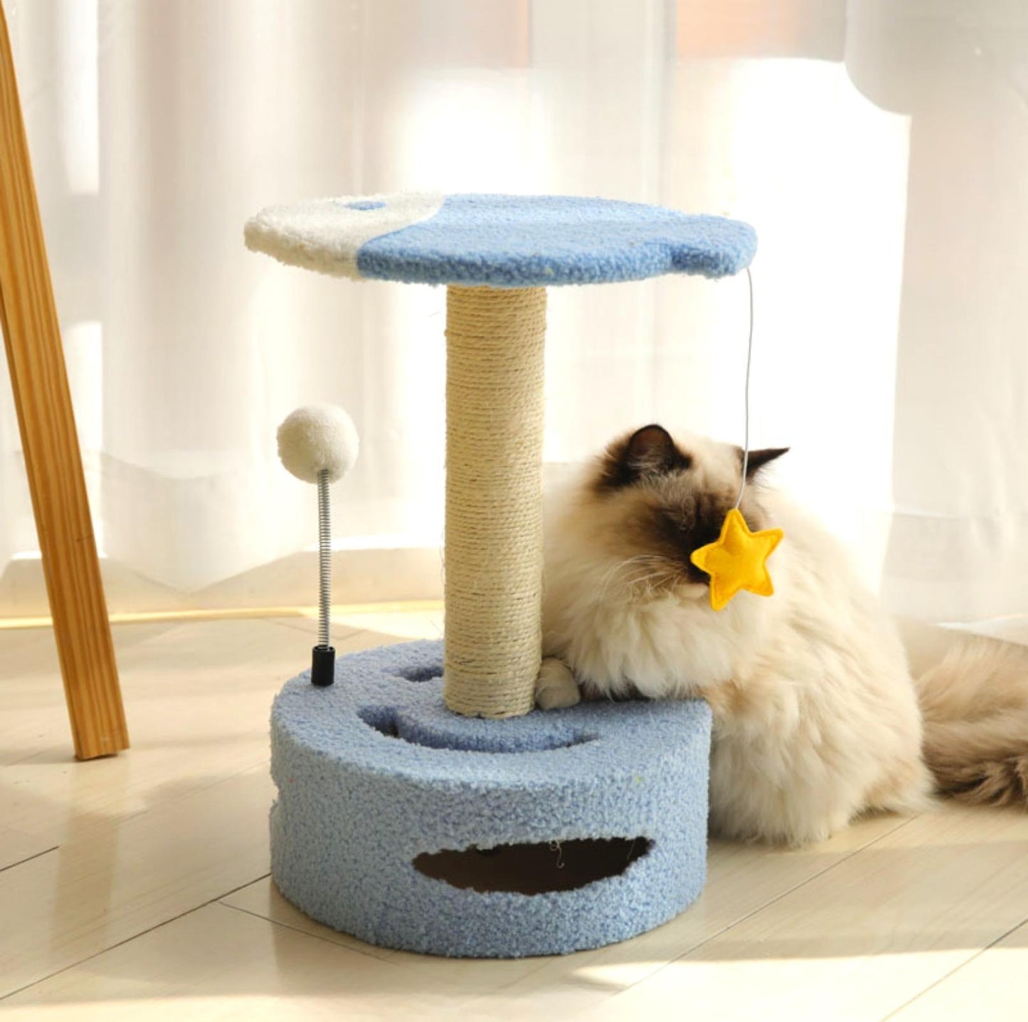 Cute Cartoon Style Small Cat Tree Scratching Post - {{product.type}} - PawPawUp