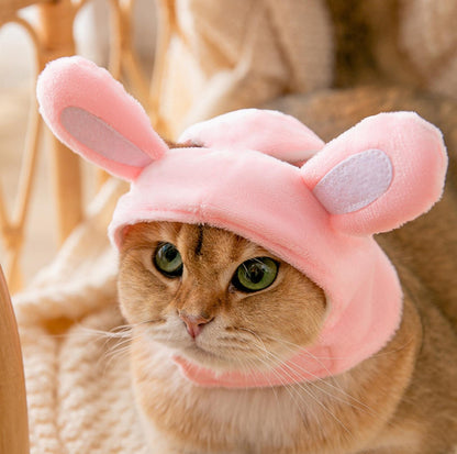 3D Cartoon Animal Velvet Pet Headdress for Festivals & Parties - {{product.type}} - PawPawUp