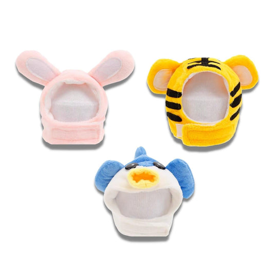 3D Cartoon Animal Velvet Pet Headdress for Festivals & Parties - {{product.type}} - PawPawUp