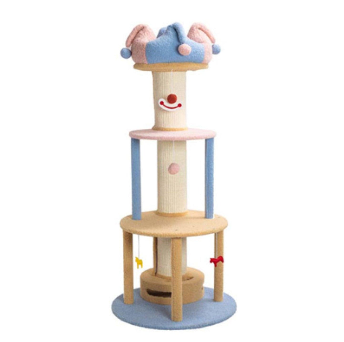 Circus Cat Tree with Scratching Posts and Cozy Nest - {{product.type}} - PawPawUp