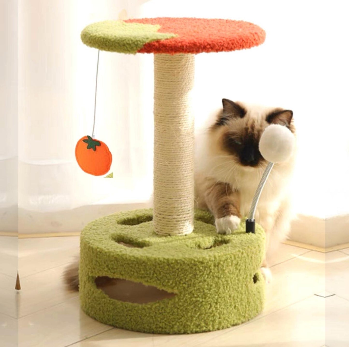 Cute Cartoon Style Small Cat Tree Scratching Post - {{product.type}} - PawPawUp