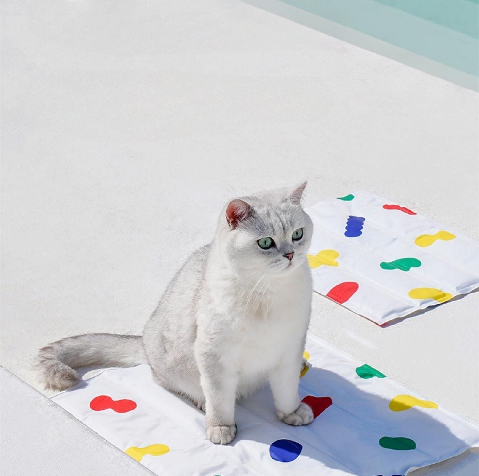 ZeZe Chill Out Patterend Summer Cooling Mat Cat Bed Dog Bed - {{product.type}} - PawPawUp