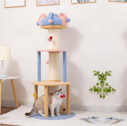 Circus Cat Tree with Scratching Posts and Cozy Nest - {{product.type}} - PawPawUp