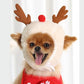 Moose-Themed Soft Pet Hat: Festive Accessory for the Holiday Season