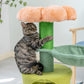 Flower-Styled Cat Tree with Soft Nest & Scratching Posts - {{product.type}} - PawPawUp