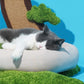 ZeZe Multifunctional Cat Bed With Sisal Scratcher And Dangly Toy "Relax Under The Potted-Tree" - {{product.type}} - PawPawUp