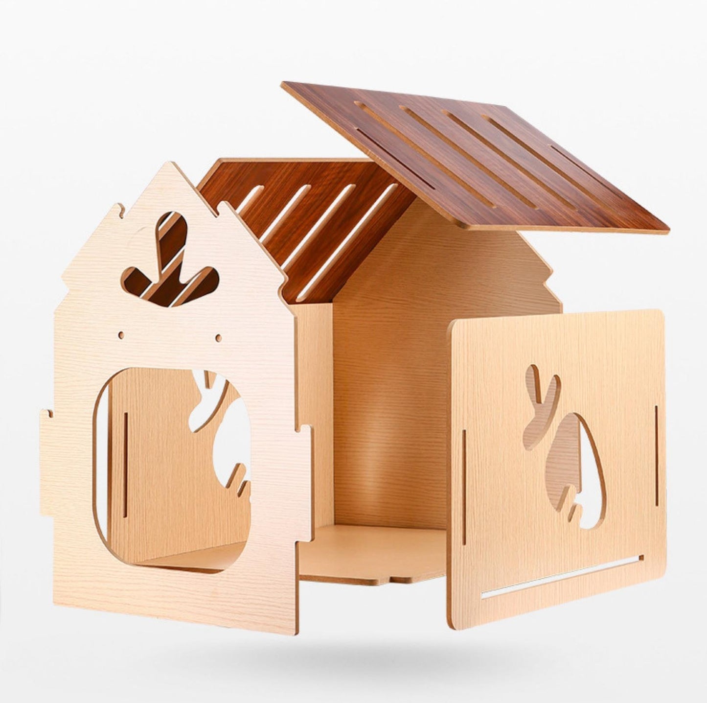 Scandi-Style Wooden Pet Cottage