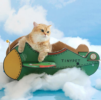 Tinypet Pilot Aircraft-Styled Cat Scratcher Cat Toy - {{product.type}} - PawPawUp
