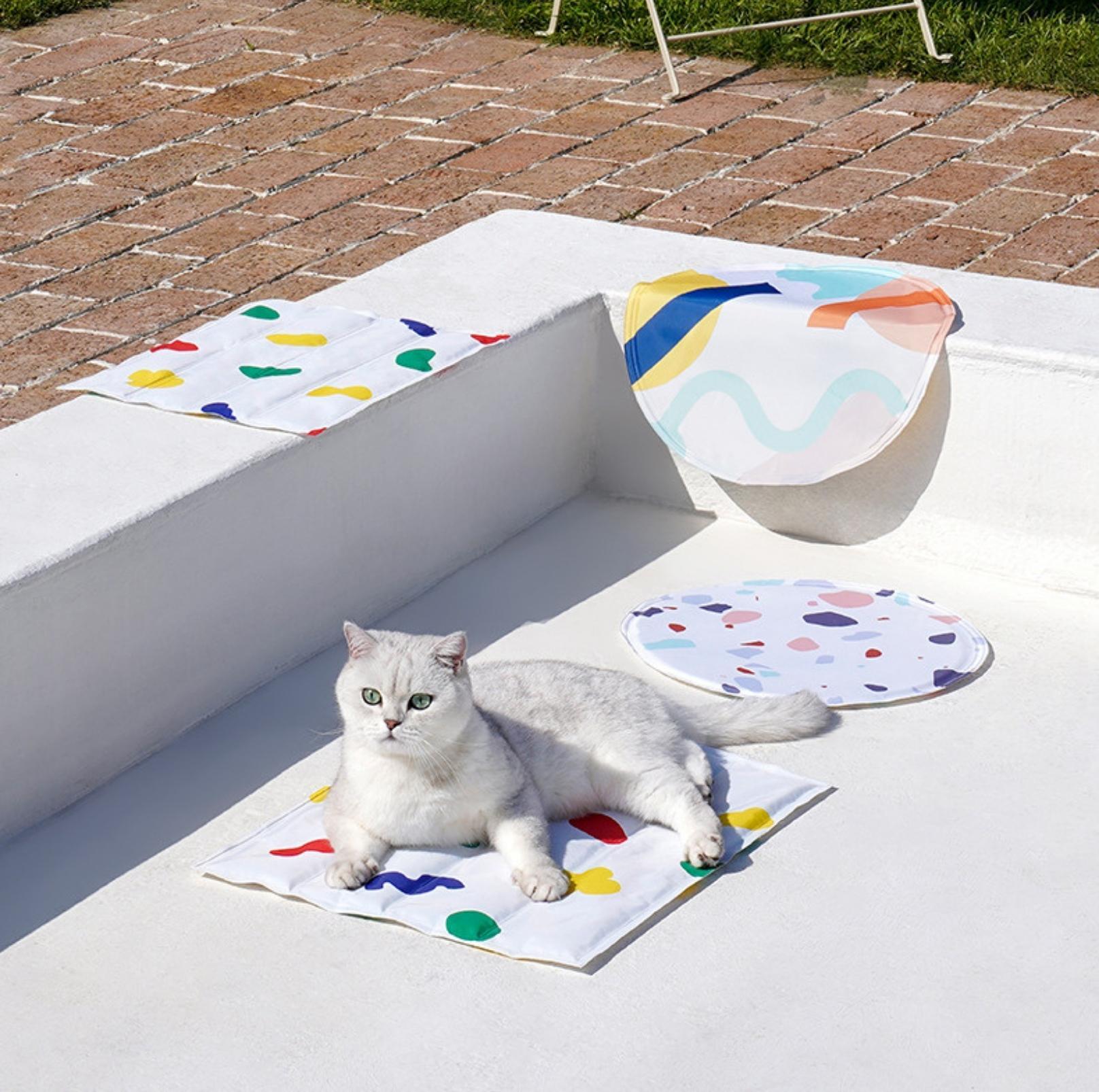 ZeZe Chill Out Patterend Summer Cooling Mat Cat Bed Dog Bed - {{product.type}} - PawPawUp