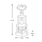 Circus Cat Tree with Scratching Posts and Cozy Nest - {{product.type}} - PawPawUp