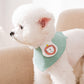 Cartoon Animal Cotton Triangular Pet Scarf Bib