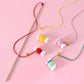 Woollen Knitted Colourful Candy Cat Stick Cat Toys - {{product.type}} - PawPawUp