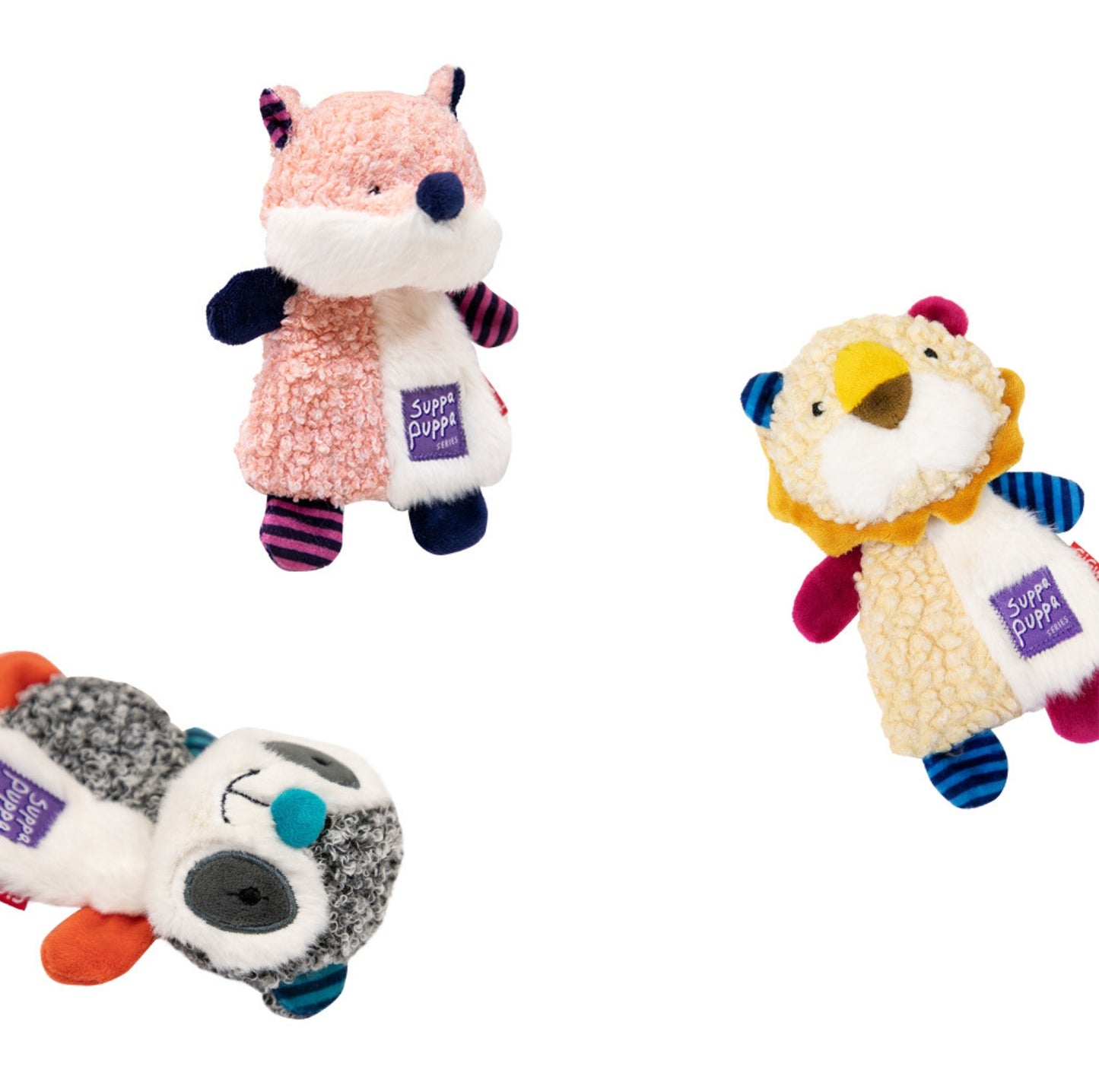 GiGwi Plush Knit - Squeaky and Crackling Interactive Dog Toy