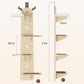 Elk-Shaped Multi-Level Wooden Hanging Cat Tree Cat Toy