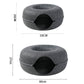 All-Season Donut-Shaped Felt Tunnel Cat Bed - {{product.type}} - PawPawUp