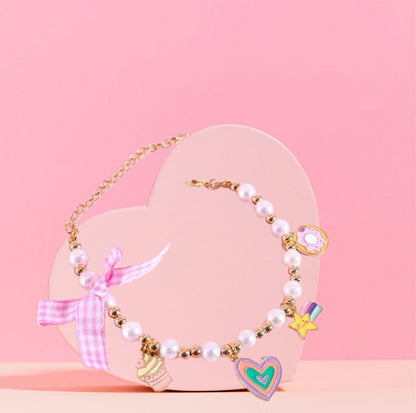 Cute Adjustable Ice-cream Strawberry & Duck Pet Necklace - {{product.type}} - PawPawUp