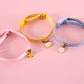 Adjustable Pet Collar with Lovely Charm and Copper Bell for Cats and Small Dogs - {{product.type}} - PawPawUp