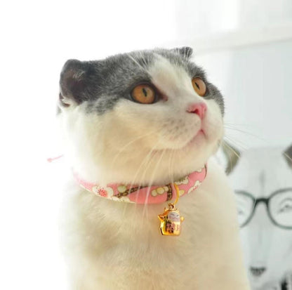 Japanese Style Flower Fusion Pet Collar - {{product.type}} - PawPawUp