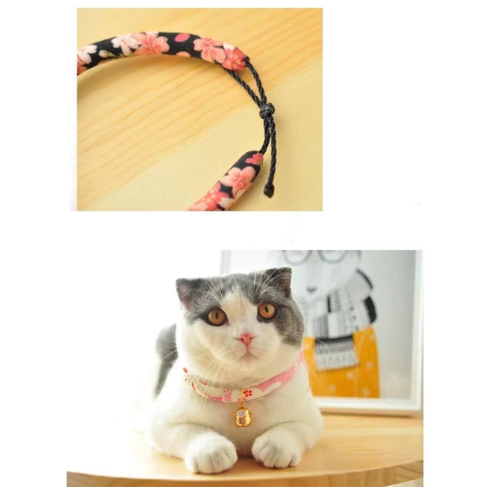 Japanese Style Flower Fusion Pet Collar - {{product.type}} - PawPawUp