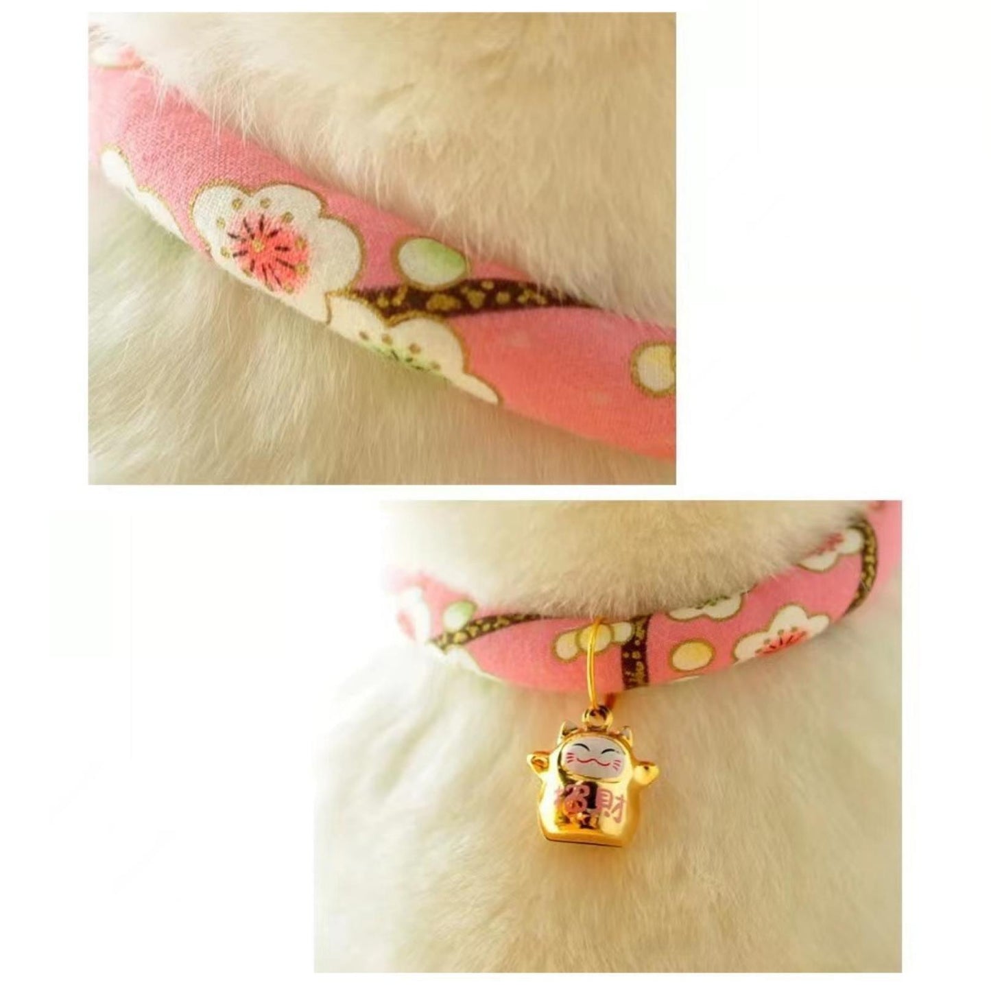 Japanese Style Flower Fusion Pet Collar - {{product.type}} - PawPawUp