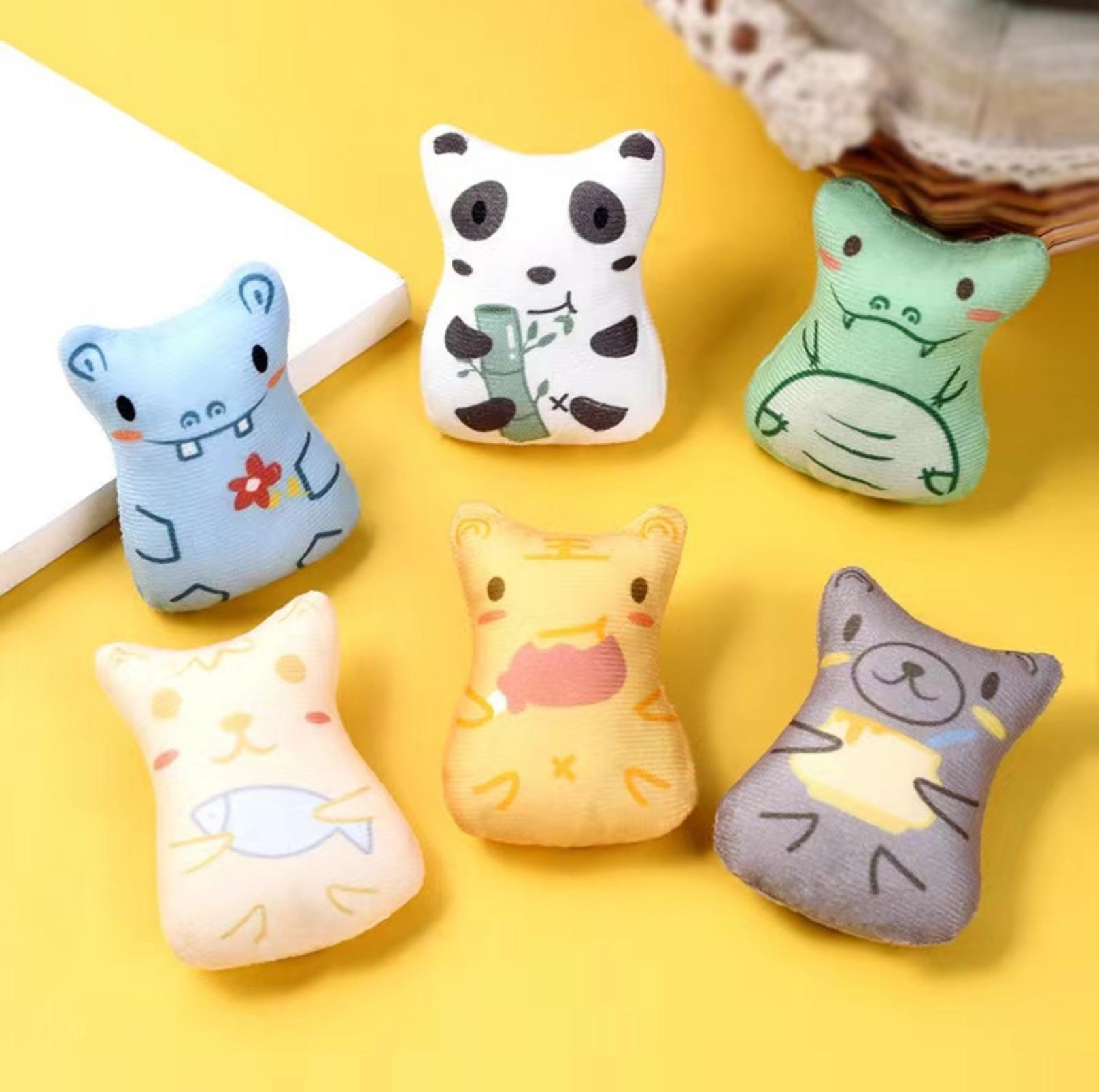 Cartoon Animal Design Chewing Cat Toys With Catnip - {{product.type}} - PawPawUp