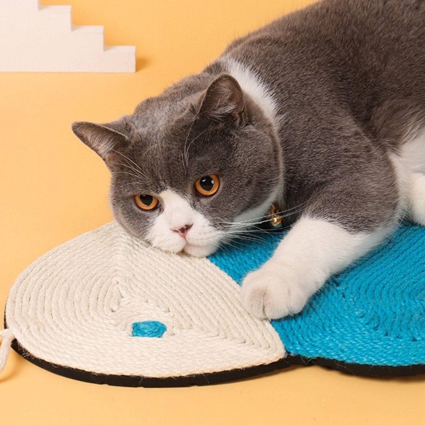 Colorful Cartoon Shaped Sisal Rope Cat Scratcher Mat - {{product.type}} - PawPawUp