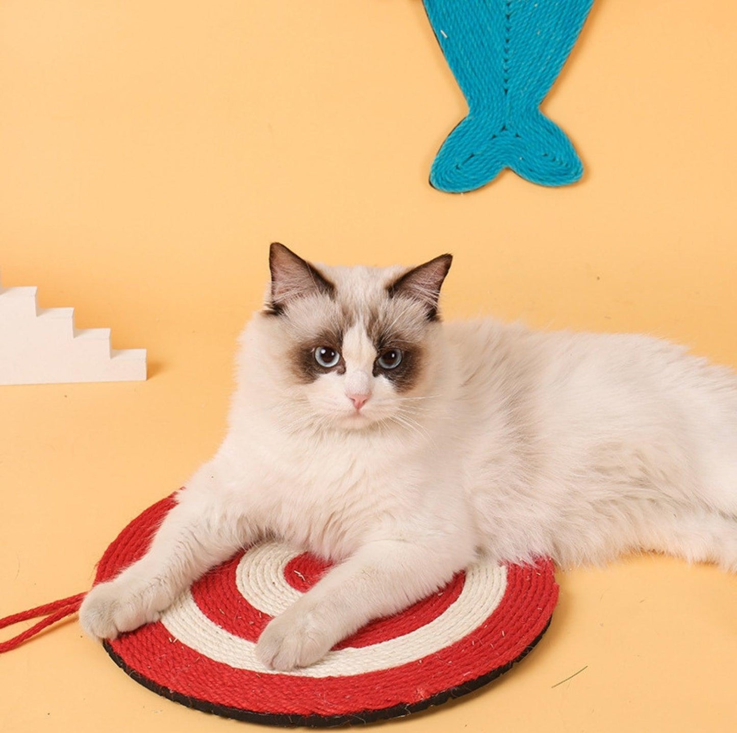 Colorful Cartoon Shaped Sisal Rope Cat Scratcher Mat - {{product.type}} - PawPawUp