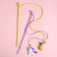 Plush Cat Stick Toys with Bell and Elastic Tassels - {{product.type}} - PawPawUp