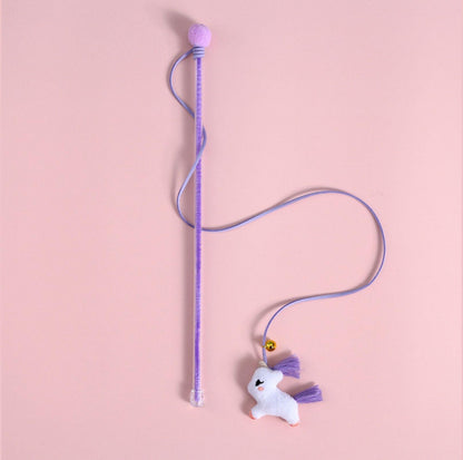 Plush Cat Stick Toys with Bell and Elastic Tassels - {{product.type}} - PawPawUp