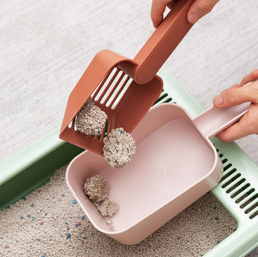 Cat Litter Scoop and Dustpan Combo - Easy Waste Disposal - {{product.type}} - PawPawUp