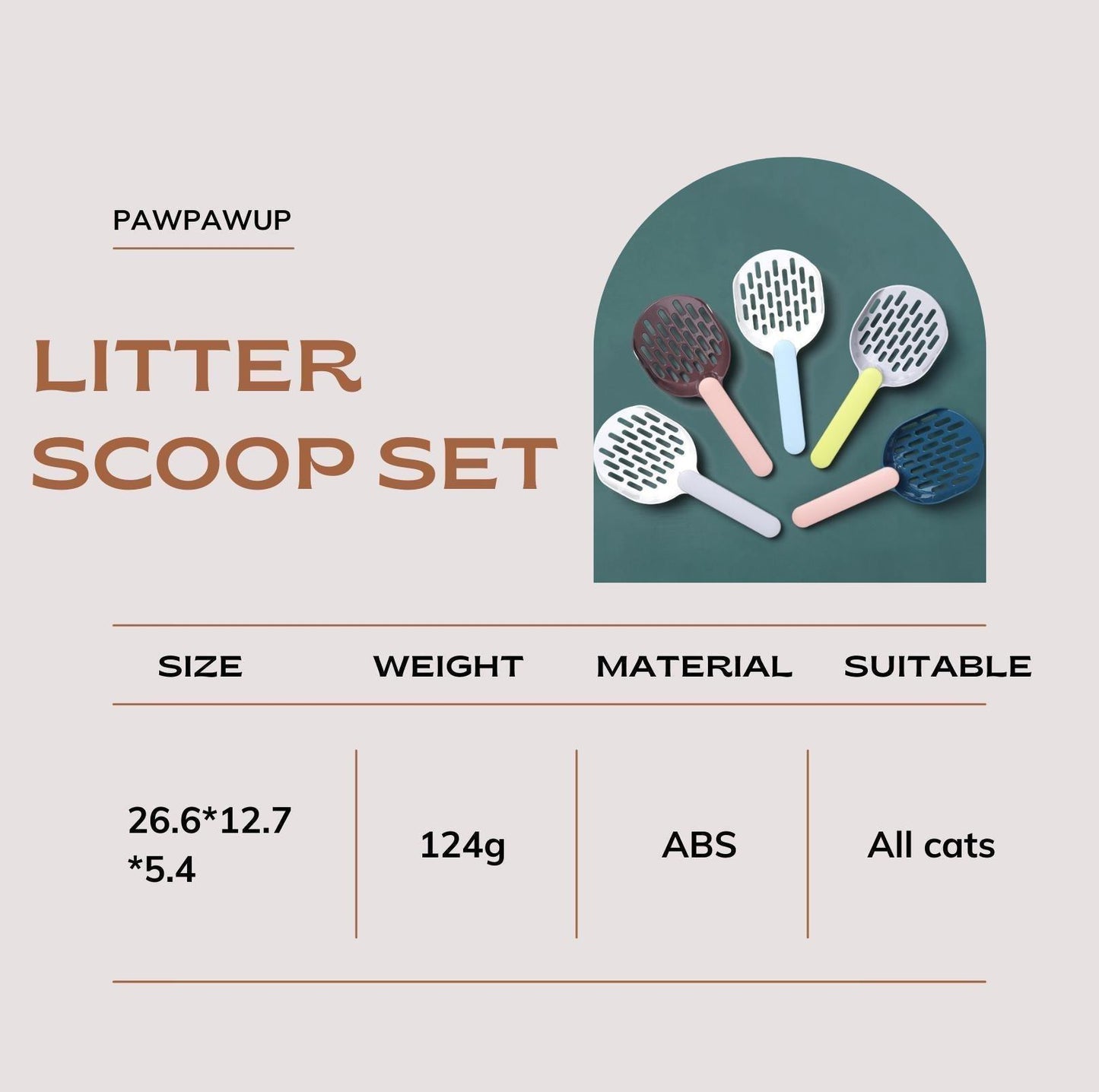 Efficient and Comfortable Cat Litter Scoop Set - {{product.type}} - PawPawUp