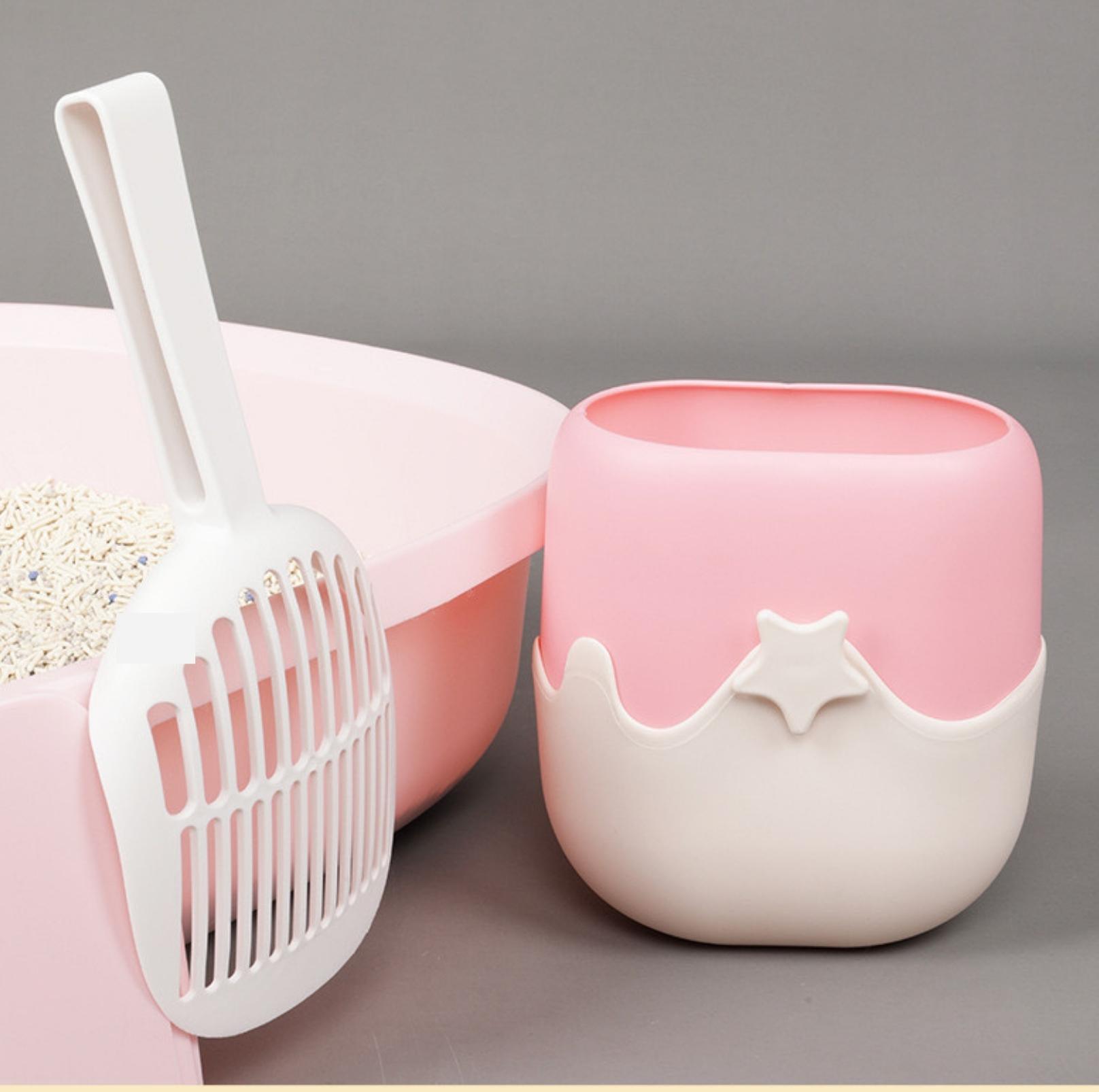 Tinypet Ice Cream Style Cat Litter Scoop Set with Holder - {{product.type}} - PawPawUp