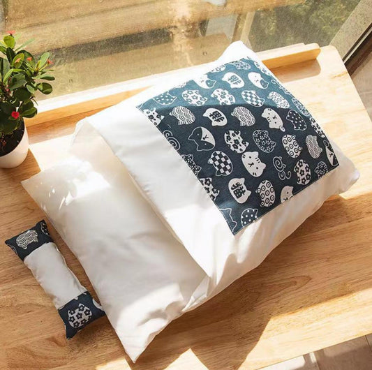 Japanese Style Sleeping Bag Cat Bed - {{product.type}} - PawPawUp