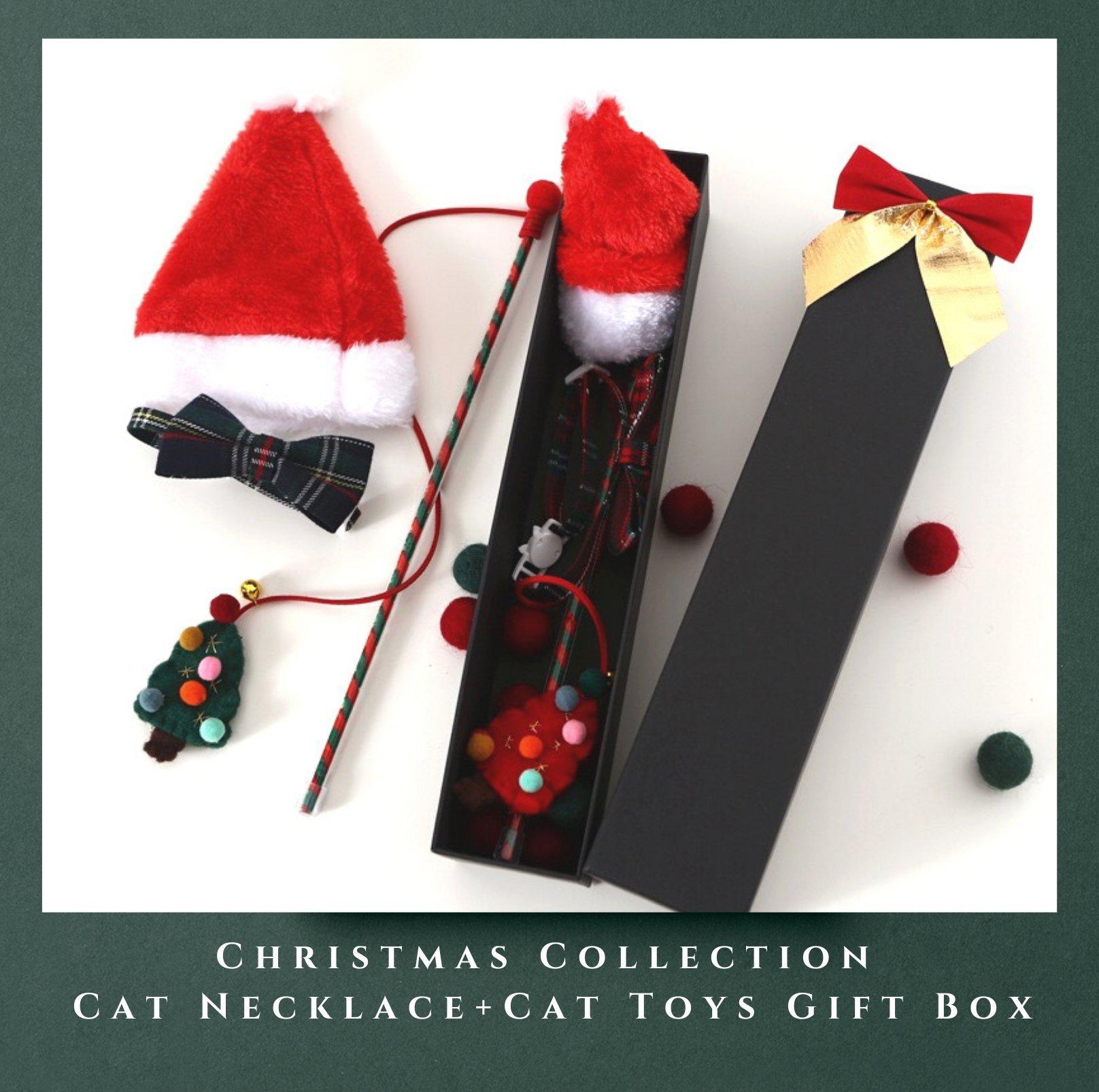 Christmas Collection Cat Necklace+Cat Toys Gift Box - {{product.type}} - PawPawUp